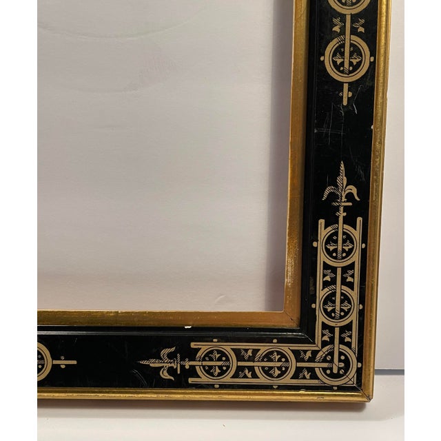 1880s Eastlake Gilt Ebonzied Frame For Sale - Image 4 of 7