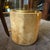 Beige 1950s Aldo Tura Mid-Century Modern Goatskin and Brass Ice Bucket For Sale - Image 8 of 11