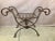 Vintage X Form Iron Bench For Sale In Raleigh - Image 6 of 6