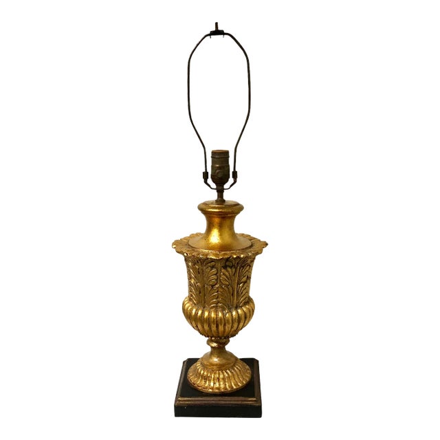 1940s Gold Gilt Empire Style Table Lamp For Sale