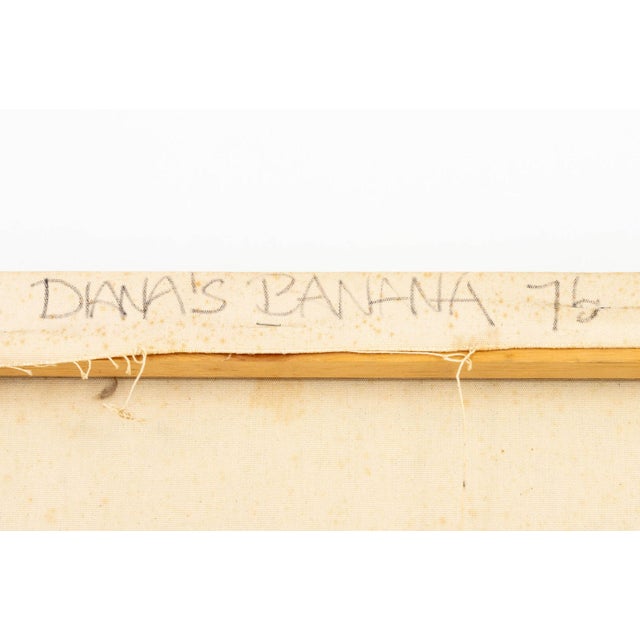 Textile Jack Roth "Diana's Banana" Acrylic on Canvas, 1976 For Sale - Image 7 of 10