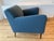Modern Room and Board Blue Matteo Side Chair For Sale - Image 3 of 8