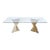 Attributed Willa Arlo Interiors Ammerman Glass Top Dining Table For Sale
