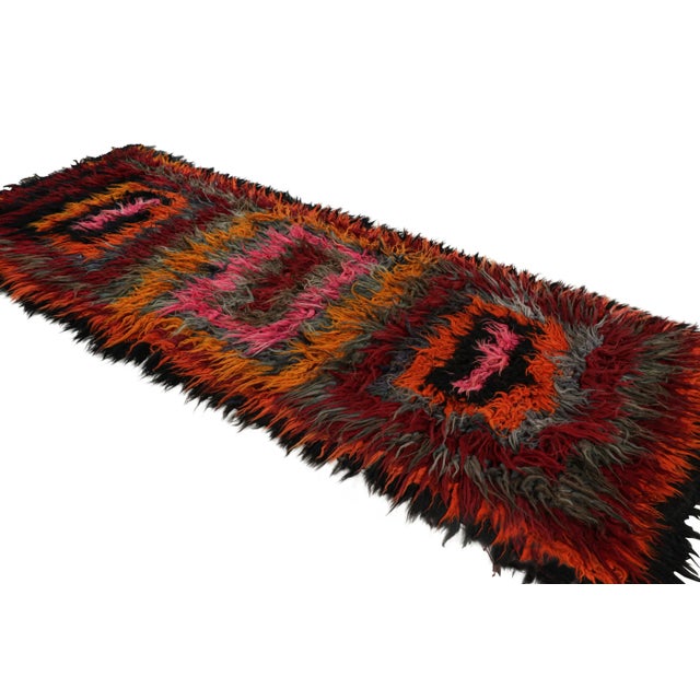 Rug & Kilim Vintage Tulu Runner Rug With Colorful Geometric Patterns, From Rug & Kilim For Sale - Image 4 of 7