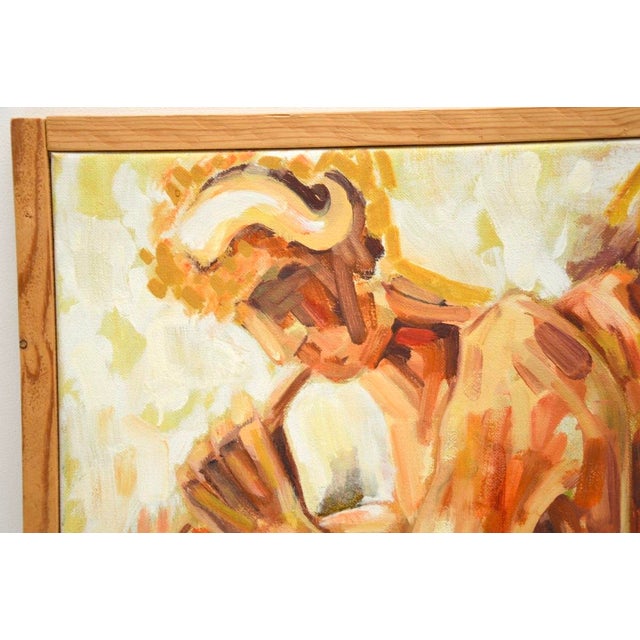 Mid-Century Modern Josephine Tang, Nudes, 1970, Large Oil on Canvas For Sale - Image 3 of 9