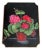 Vintage Hand Painted Geranium Floral Wood Plaque Signed Lorelle S. For Sale