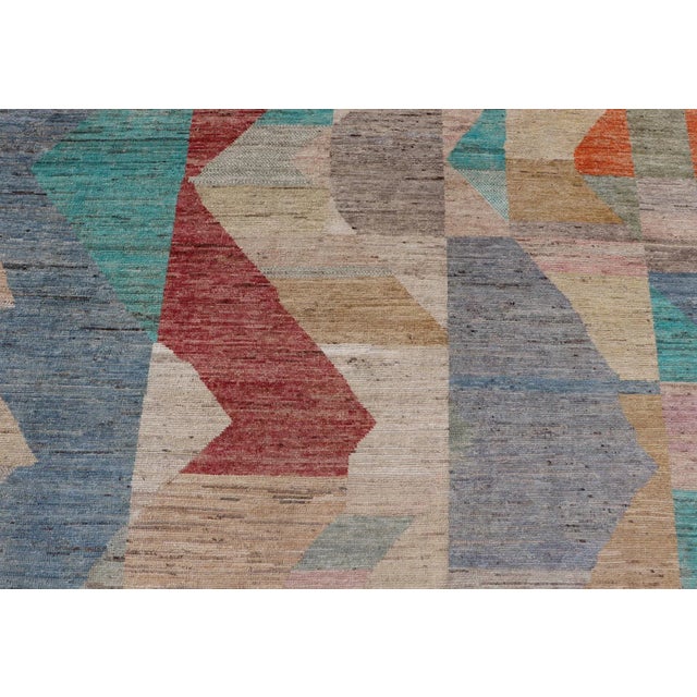 Hand-Knotted Modern Casual Rug by Keivan Woven Arts 10'5 X 13'10 For Sale - Image 9 of 12