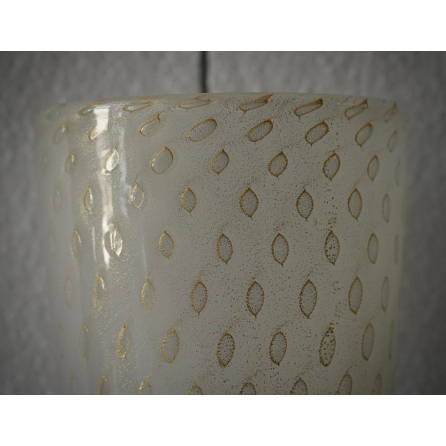 Mid-Century Modern Murano Art Glass and Brass Round Gold Wall Light, 2000 For Sale - Image 3 of 9