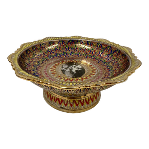 Early 20th Century Tai Benjarong Porcelain Bowl With Marks on the Bottom