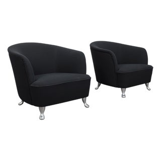 Vintage Italian Classico Lounge Chairs by Minotti, 1990s, Set of 2 For Sale