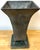 Monumental French Moderne Verdigris Bronze Vase , Manner of Gilbert Poillerat For Sale - Image 6 of 18
