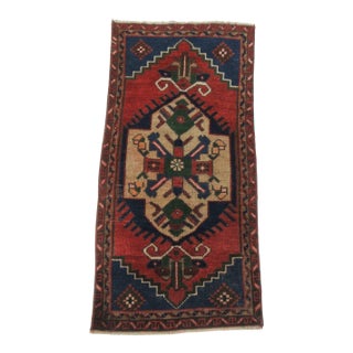 Vintage Mini Vintage Turkish Rug For Sale