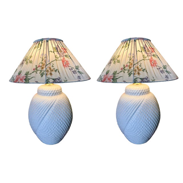 Italian Ceramic Table Lamps by Tommaso Barbi, 1977, Set of 2 For Sale
