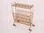 Gold Mid Century Italian Magazine Rack or Side Table Gold 1960s For Sale - Image 8 of 11