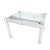 Mid-Century Modern Lucite and Glass Side Table For Sale
