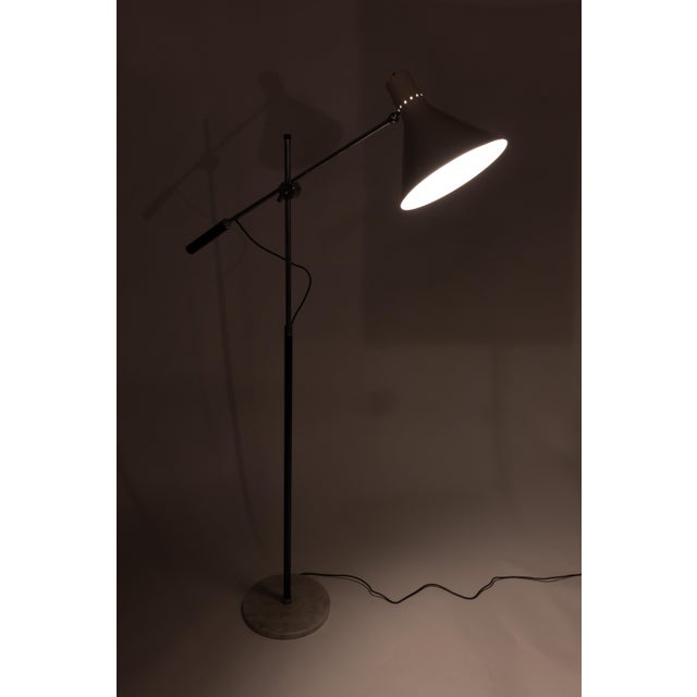 1950s Italian Single Arm Floor Lamp by Angelo Lelii for Arredoluce For Sale - Image 12 of 12