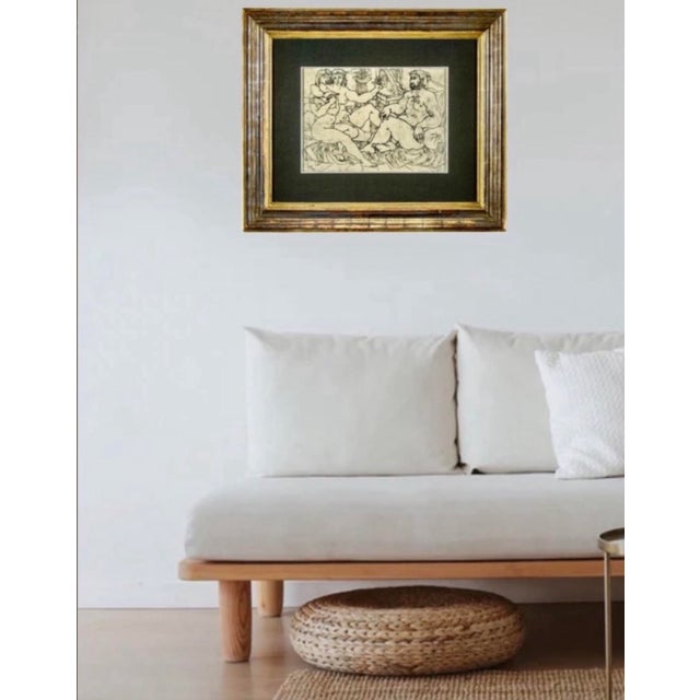 Amerigo tot 1960s signed and dated mythological drawing a beautiful, rare and significant drawing on paper by the great...