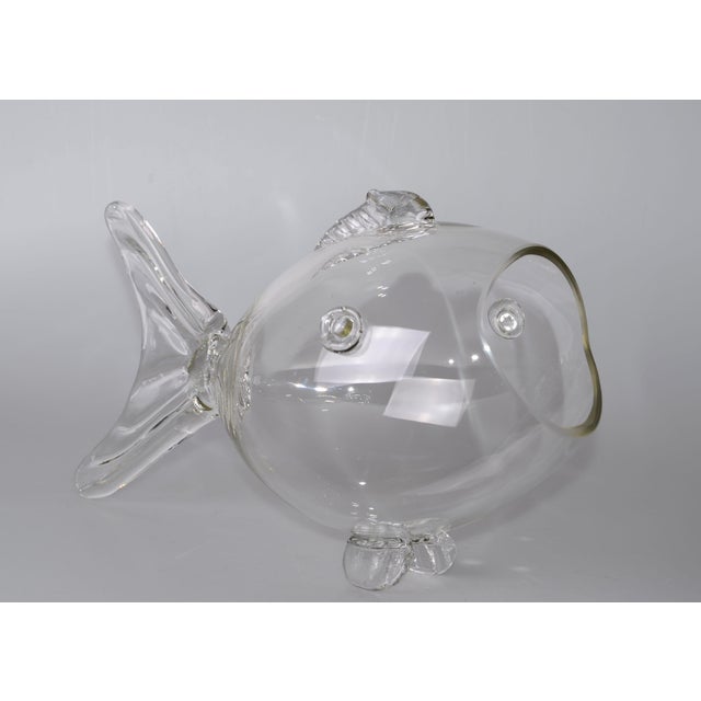 Vintage Handblown Glass Fish Candy Bowl Chairish