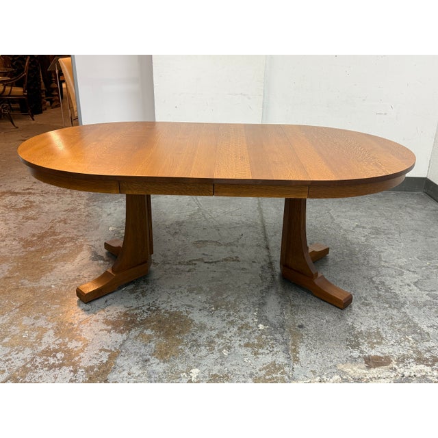 Design Plus Gallery presents a Round Extension Table from Stickley Furniture. Issued as part of the original reintroduced...