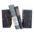 Vintage Black Likely Marble Bookends - Solid Rectangular Pair With White Veining, Mid-20th Century. For Sale