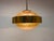 Metal Mid-Century Space Age Brass and Glass UFO Pendant from Kamenicky Senov, 1970s For Sale - Image 7 of 9