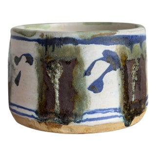 Studio Pottery Ceramic Planter Bowl, Signed and Dated 1962 For Sale