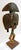 Antique Bakota Reliquary Kota Mask Figure Sculpture from the Tribe in Gabon Measures 11 3/4" wide, 6" deep and 23 1/2"...