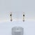 Metal 10k Yellow Gold Hoop Earrings With 0.15ct Lab-Grown Diamond Drops, A Pair For Sale - Image 7 of 7