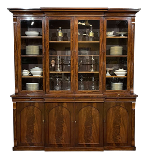 19th Century Victorian Bookcase in Mahogany