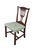 Victorian Antique Victorian Gothic Chippendale Style Carved Mahogany Chair Animal Print For Sale - Image 3 of 18