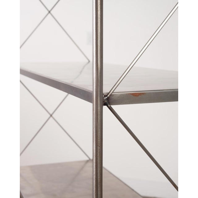 French Neoclassical Style Five Tier Steel Étagère Shelves For Sale - Image 13 of 17