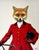 Figurative Vintage Fox in Fox Hunt Attire Framed Print For Sale - Image 3 of 6