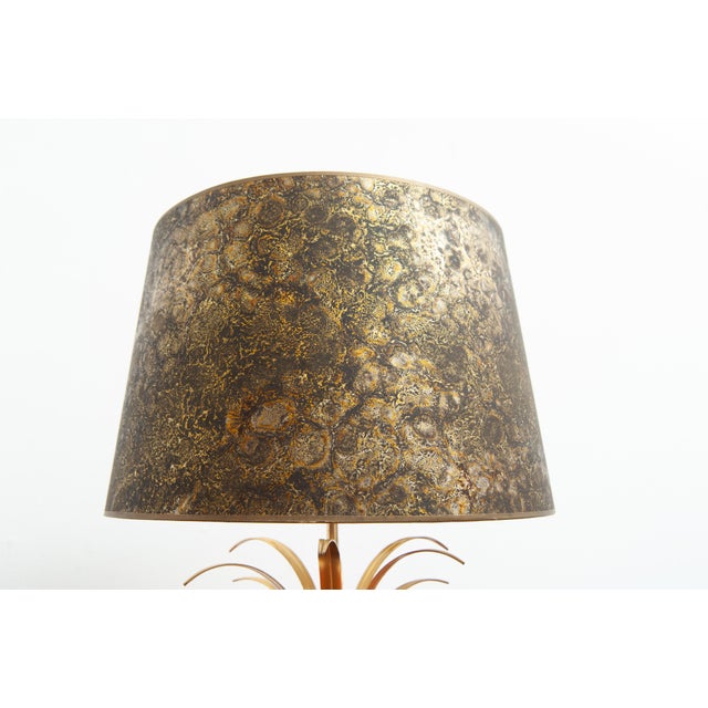 Brass Palm Tree Table Lamp, 1970s For Sale - Image 4 of 7