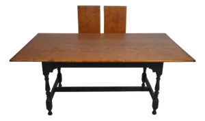 Eldred Wheeler Attributed Benchmade Tiger Maple Dining Tavern Table