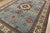 Farmhouse Kazak Rug 10’1” X 13’6” Blue Wool Tribal Hand-Knotted Oriental Carpet For Sale - Image 3 of 15