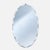 Mid-Century Oval Diamond-Beveled Mirror from Fontana Arte, Italy, 1950s For Sale - Image 9 of 9