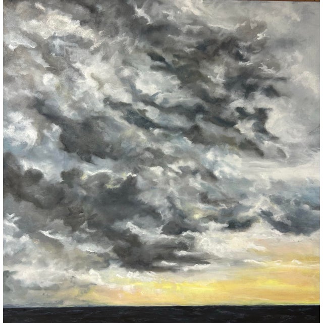 Storm Clouds Oil Painting by E. Berry For Sale - Image 4 of 9