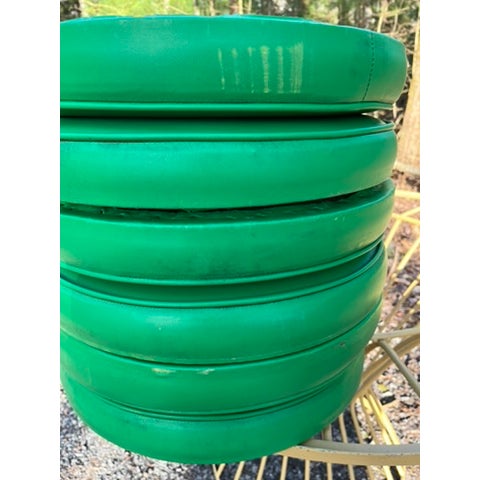 Vintage Iron Outdoor Dining Table and Chairs Set of 7 For Sale - Image 18 of 18