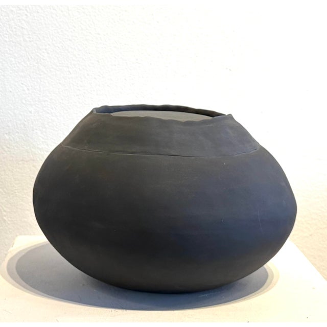 Contemporary clay sculpture by listed Chicago artist.