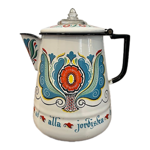 Vintage Berggren Enamel Swedish Coffee Percolator