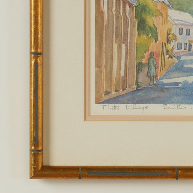 White Vintage Lithograph of Bermuda by Mary Powell For Sale - Image 8 of 13