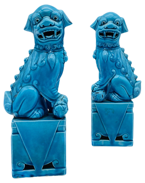 Chinese Fu Dog Incense Holders, 20th Century, Set of 2