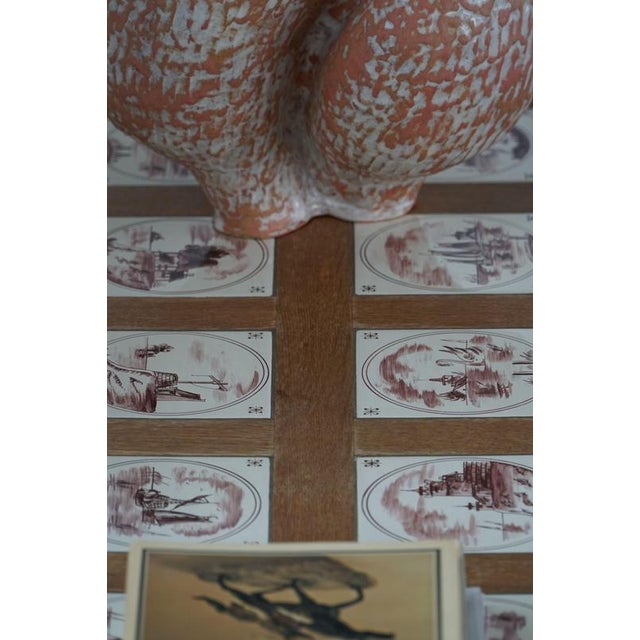 Danish Modern Oak Coffee Table with Tiled Top by Frits Henningsen, 1950s For Sale - Image 18 of 18