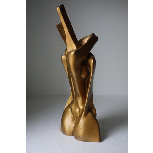 Gianni Pinna, Gold Modern Figure Sculpture, 1970s, Marble, in Flawless conditions. Designed 1970 to 1979 This piece has an...