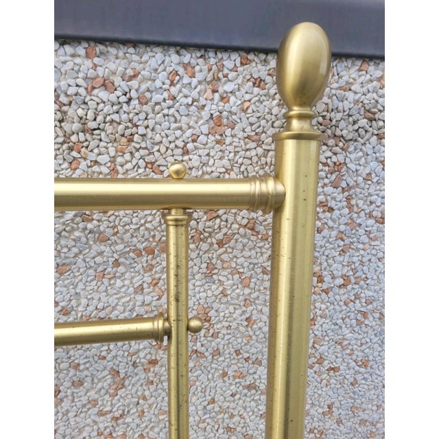 Gold Vintage Gilt Brass Headboard, 1970s For Sale - Image 8 of 12