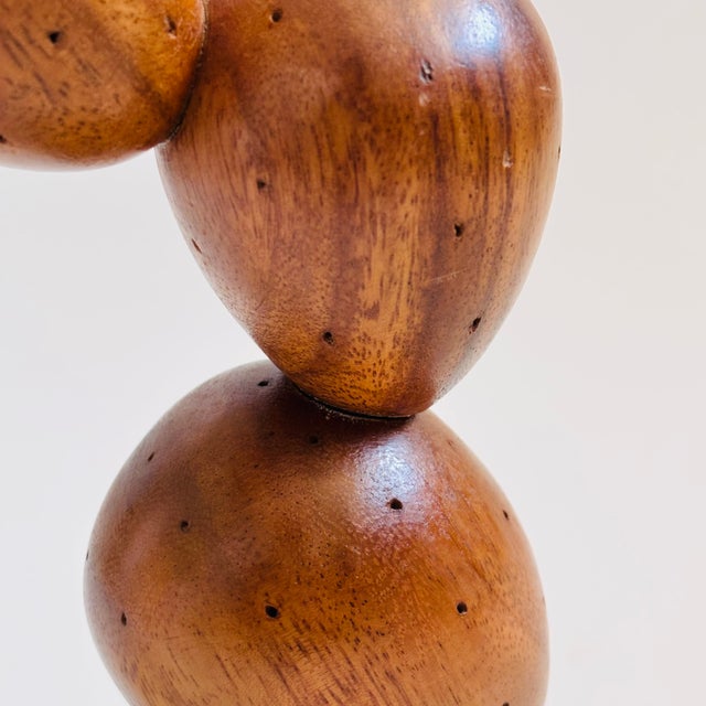 Large Wood Cactus Toothpick Holder For Sale - Image 9 of 10