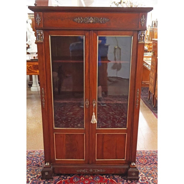 Late 19th Century Mahogany French Empire Two Door Cabinet Dimensions : 42" Wide X 69" Tall X 20" Deep A handsome 19th-...