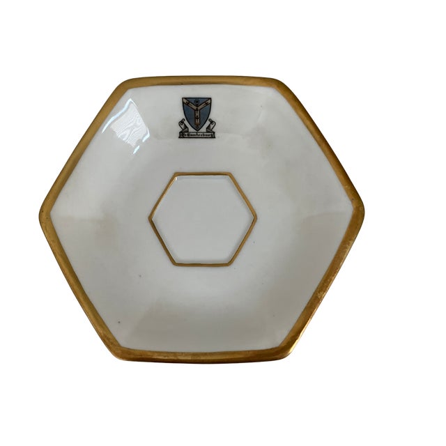 Gothic Antique Bernardaud Limoges “Ye Canterbury” Armorial Demitasse Set - 11 pcs For Sale - Image 3 of 11
