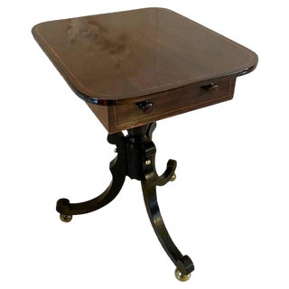 Antique Regency Rosewood Lamp Table For Sale