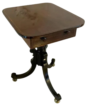 Antique Regency Rosewood Lamp Table